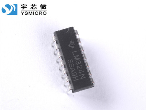 單電源四路運算放大器 LM324N DIP-14